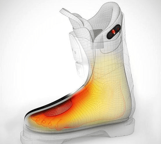translucent ski boot heater mockup